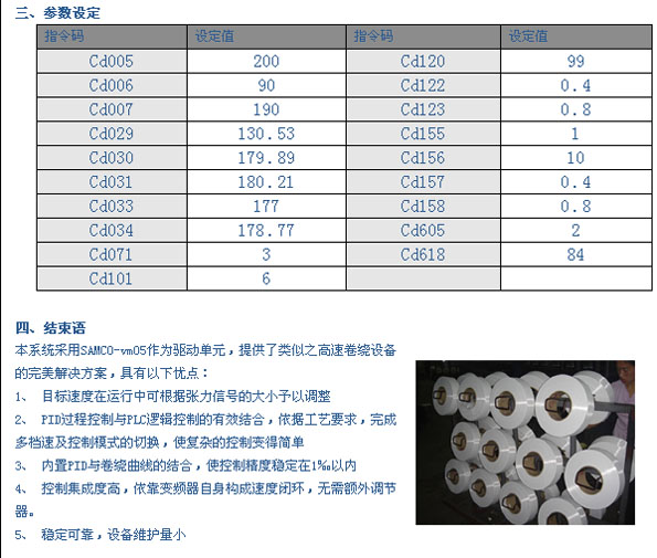 三墾變頻器在FDY高速紡機上的應(yīng)用