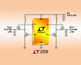 LTC3788 - 兩相、雙通道輸出、同步升壓型控制器